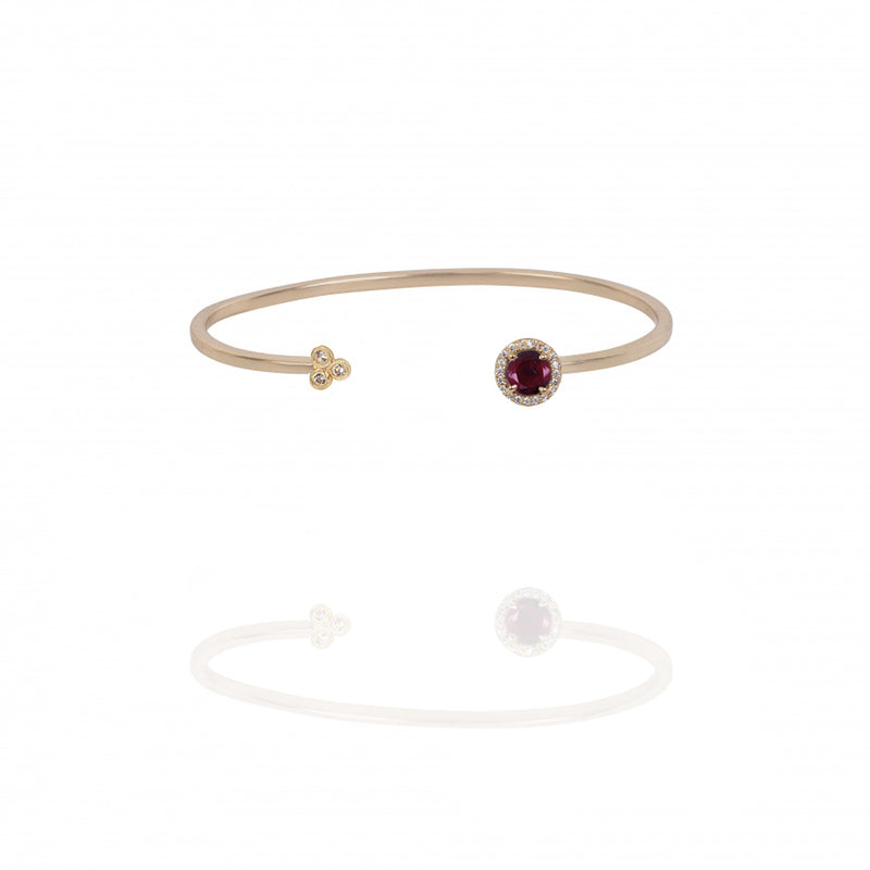Rouge Garnet Pave Cuff